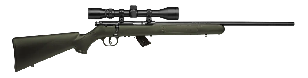 Savage Arms Mark II FXP 22 LR Rifle 5+1 21" OD Green Includes 3-9x40mm Scope 26721
