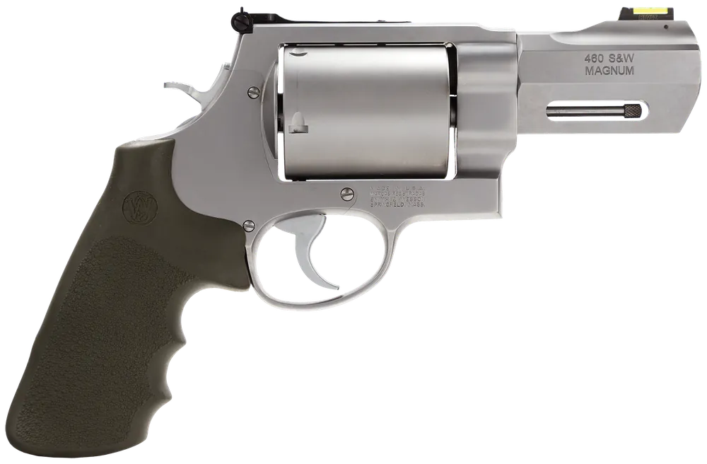 Smith & Wesson 170350 Performance Center 460 XVR 460 S&W Mag 5rd 3.50" Stainless Matte Silver Stainless Steel Black Polymer Grip