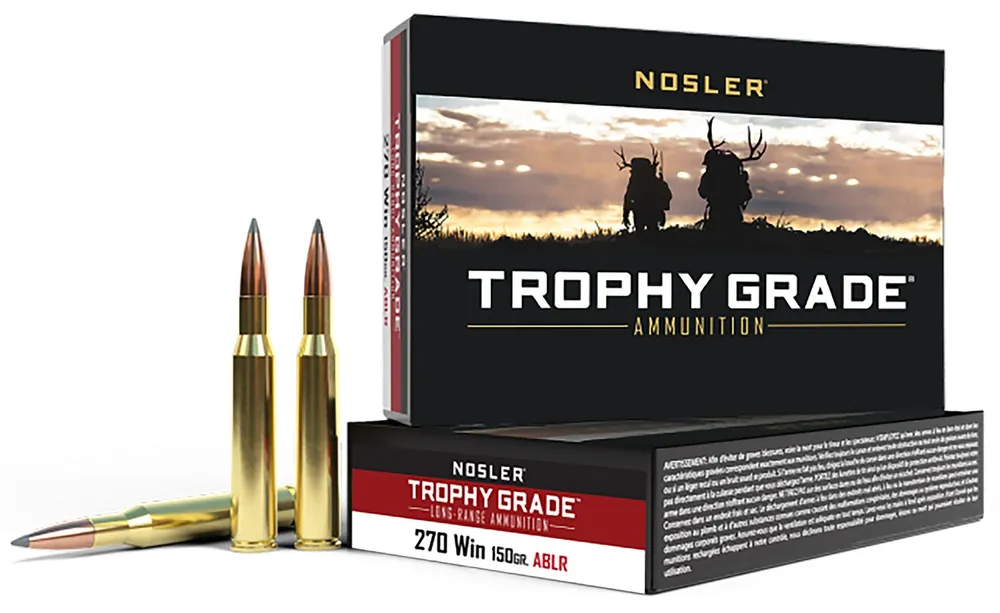 Nosler Trophy Grade Long-Range 270 Win. 150 Gr. Nosler Spitzer AccuBond Long Range 20/Box