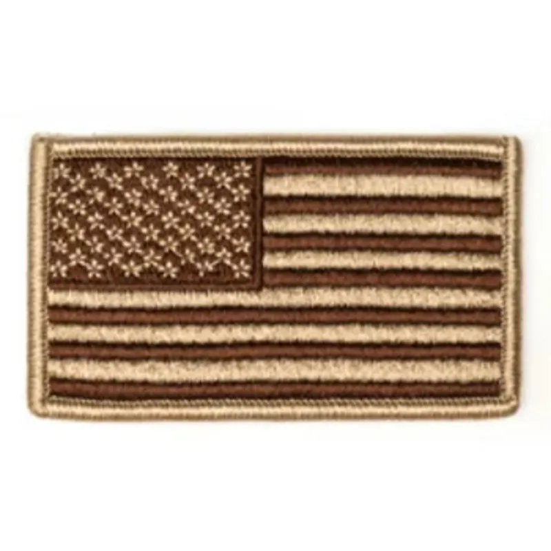 TAC SHIELD American Flag Patch Coyote TCS03802