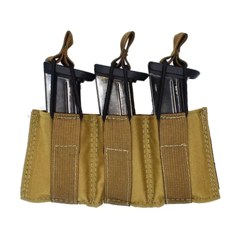 TAC SHIELD Triple Speed Load Pistol Magazine Pouch Coyote