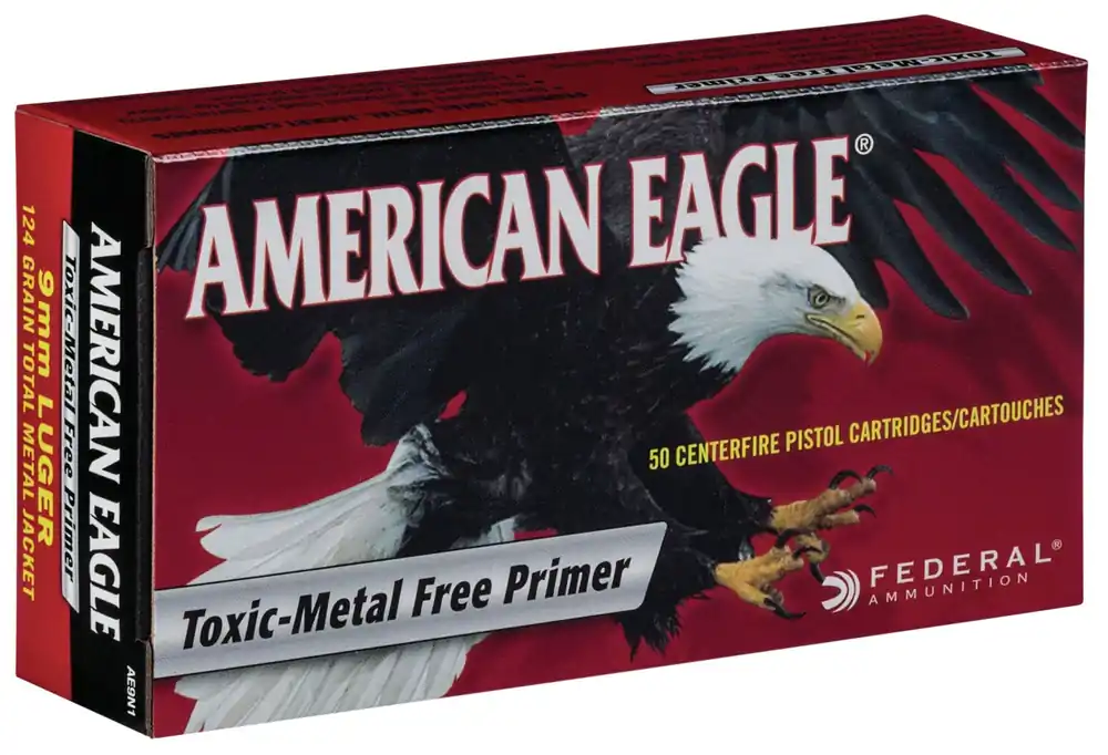 Federal American Eagle 9mm Luger 115 Gr FMJ