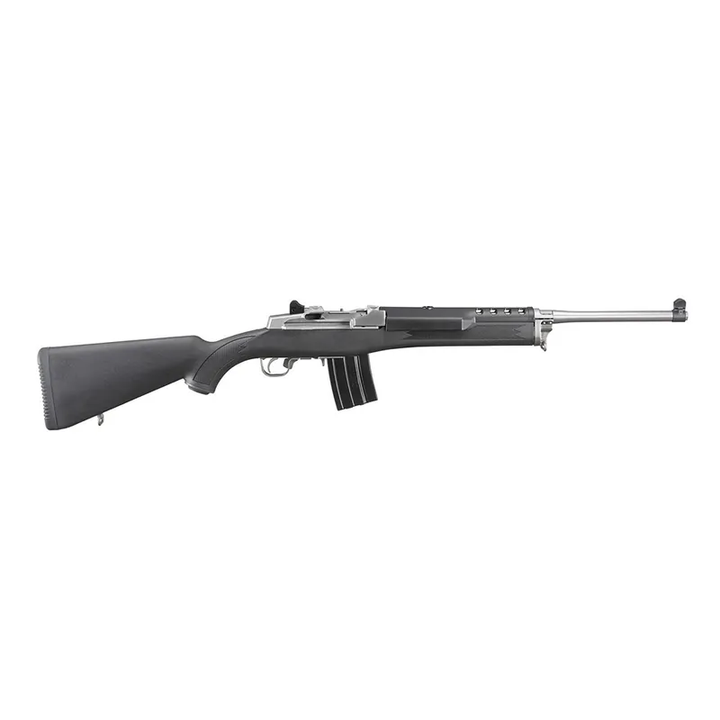 Ruger Mini-14 Ranch 5.56 Nato Autoloading Rifle - Stainless Steel/Black Synthetic
