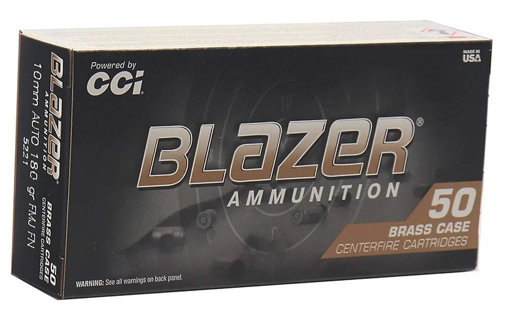 CCI Brass Blazer 10mm Auto 180 Gr. FMJ 50/Box