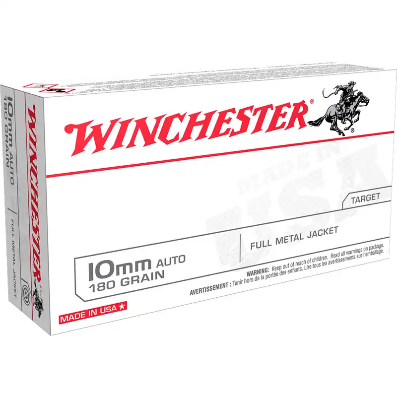 Winchester USA 10MM Auto 180 Gr FMJ 50/Box