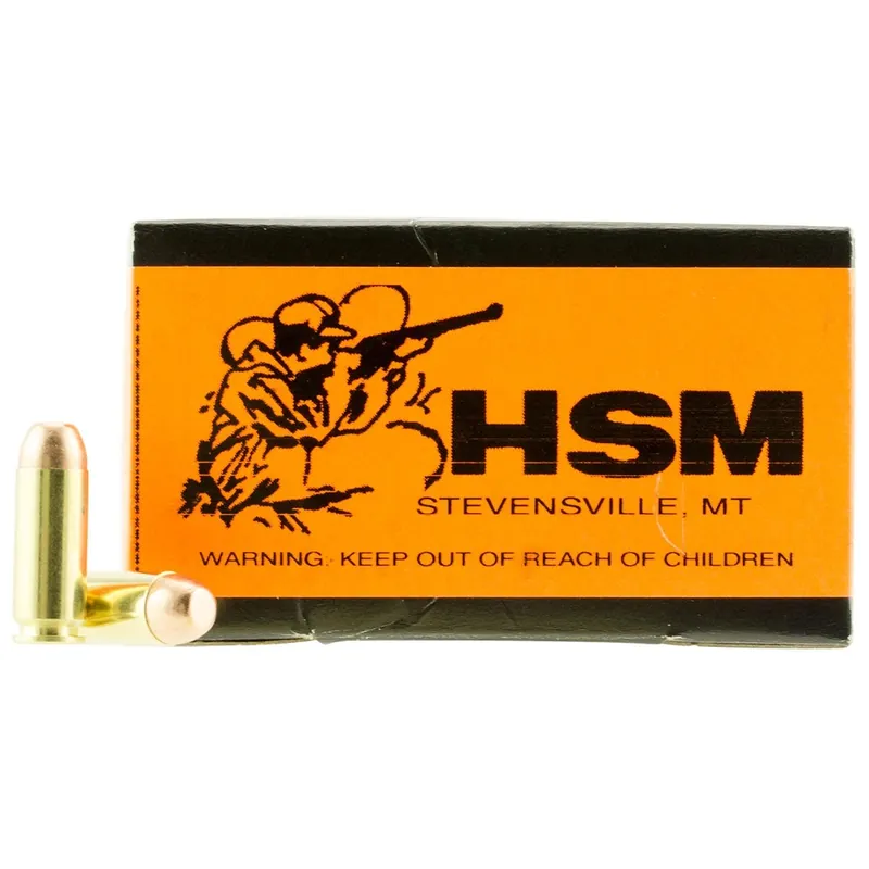 HSM Training 10mm Auto 180 Grain FMJ 50 Rounds 10MM2N