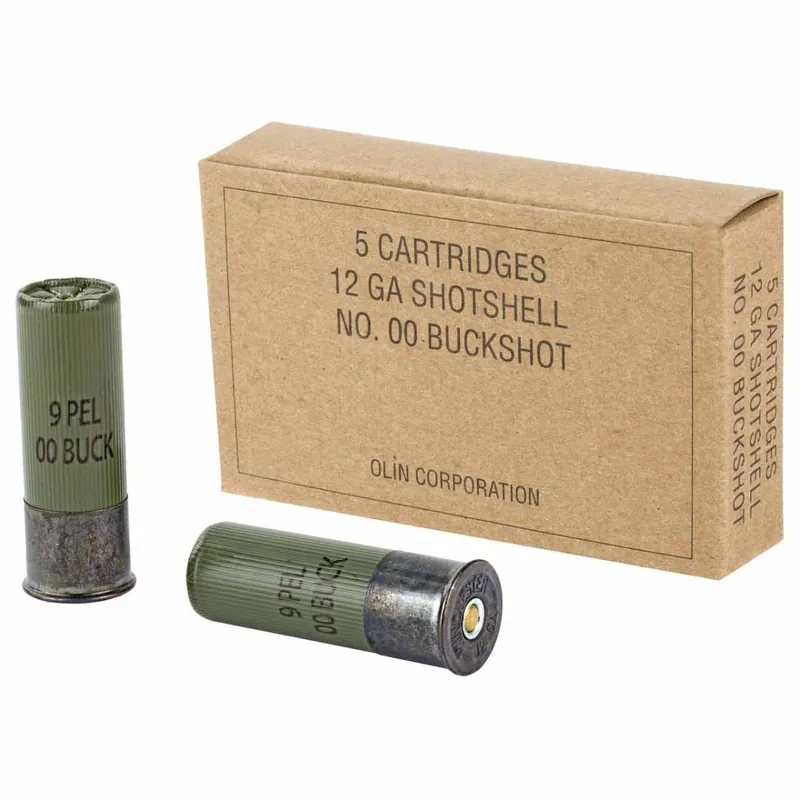 Winchester 12ga 2-3/4" 00BK 5rd Mil Grade