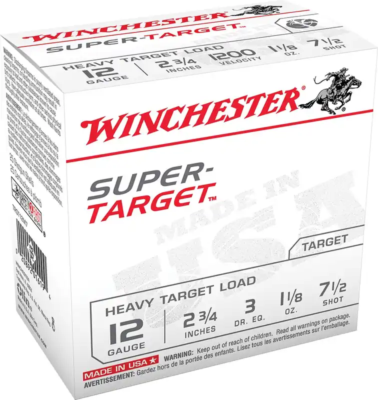 Winchester Super-Target Heavy 12 GA 2.75" 1-1/8 oz. 7.5 Shot 25/Box
