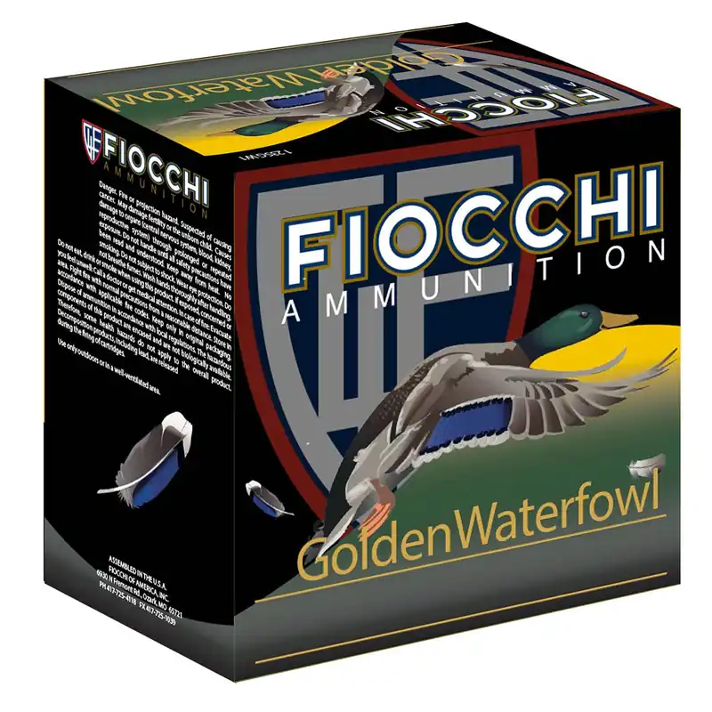 Fiocchi Golden Waterfowl 12 Gauge 3" 1 1/4 oz 4 Shot 25/Box