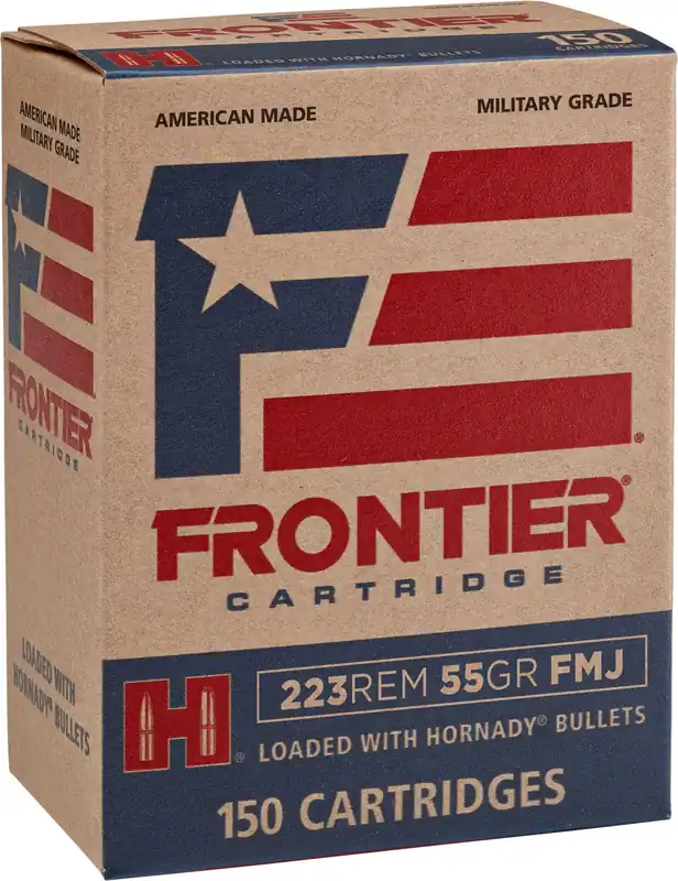 Hornady Frontier Military Grade Centerfire Rifle 223 Rem 55 Gr. FMJ 150/Box