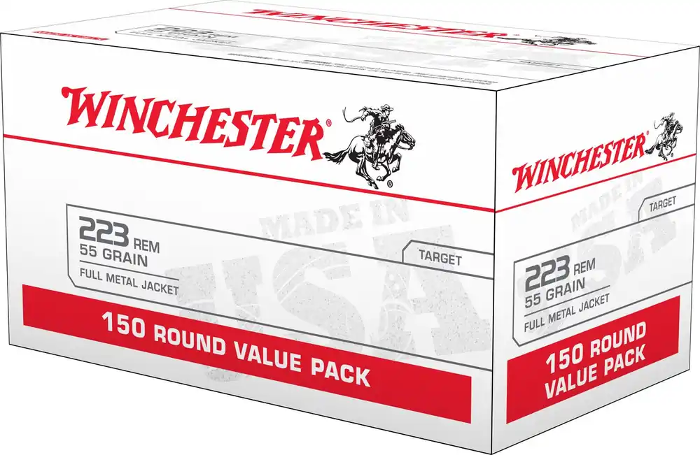 Winchester Ammo USA 223 Rem 55 gr FMJ 150 Rounds