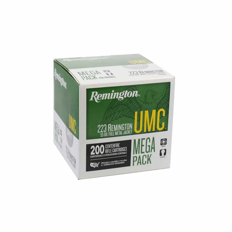 Remington 223 rem 55gr FMJ 200rd - Box