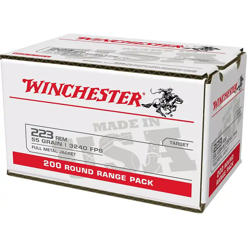 Winchester USA 223 Rem. 55 Gr FMJ 200/Box