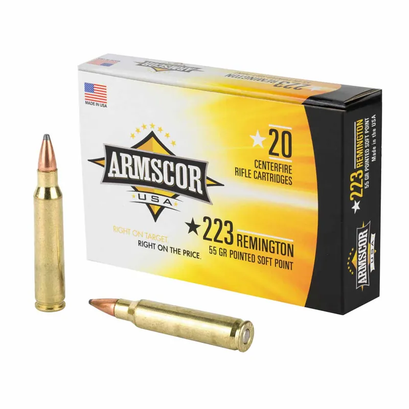 Armscor 223 Rem 55 Gr Pointed Soft Point (PSP) 20/Box
