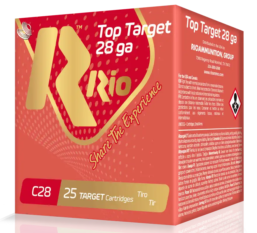 Rio Ammunition Top Target 28 GA 2.75" 3/4 oz. 7.5 Shot 25/Box