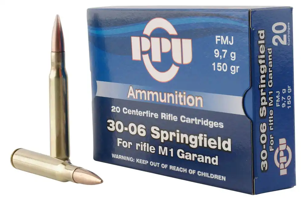 PPU Standard Rifle 30-06 Springfield 150 Gr. FMJ 20/Box