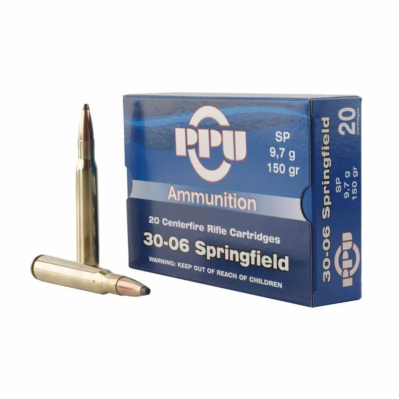 PPU 30-06 Sprg 150gr SP 20rd Box