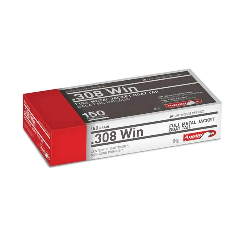 Aguila Target & Range 308 Win 150 Gr. FMJBT 20/Box