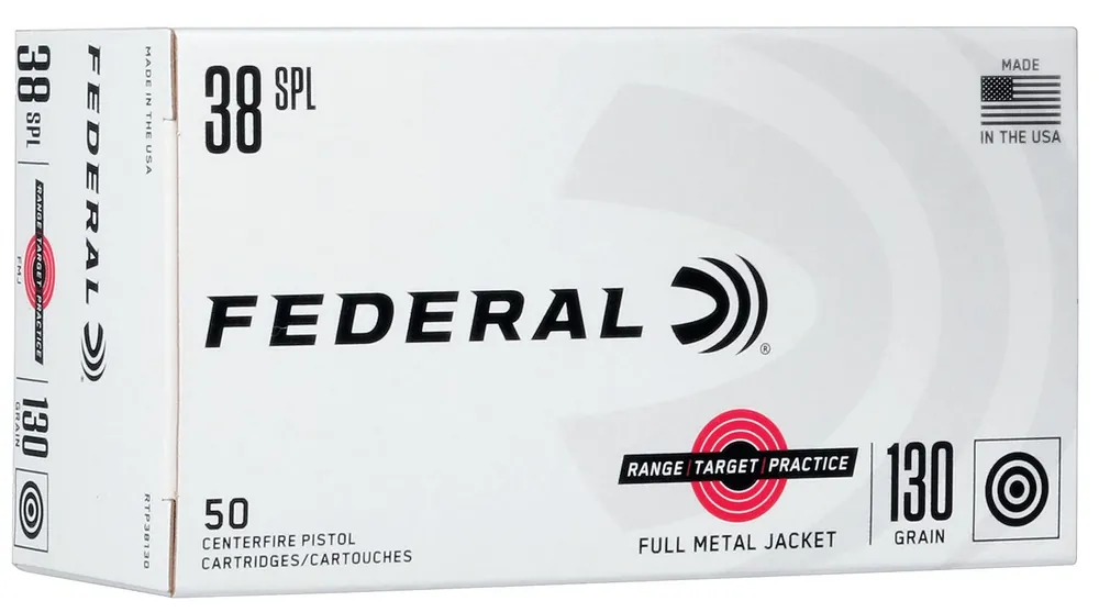 Federal Range & Target 38 Special 130 Gr. FMJ 50/Box