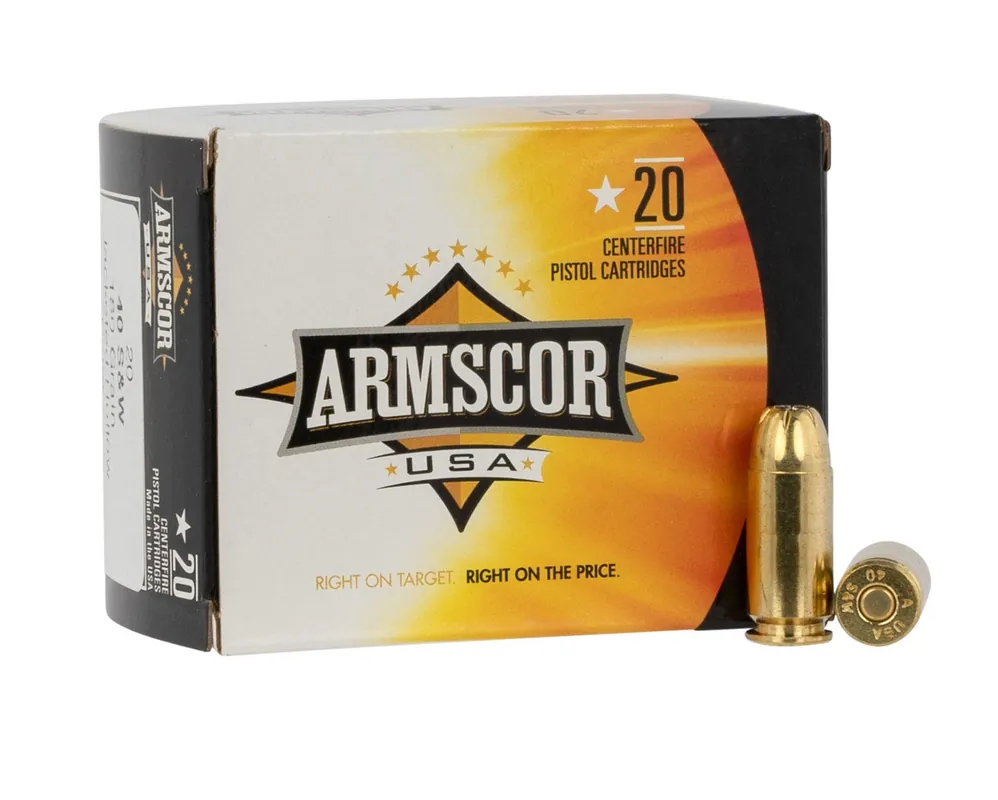 Armscor USA 40 S&W 180 gr Jacket Hollow Point 20 Per Box