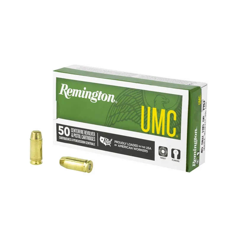 Remington 40 S&W 180gr FMJ 50rd - Box
