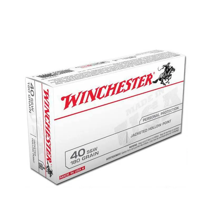 Winchester 40 S&W 180gr HP 50rd Box
