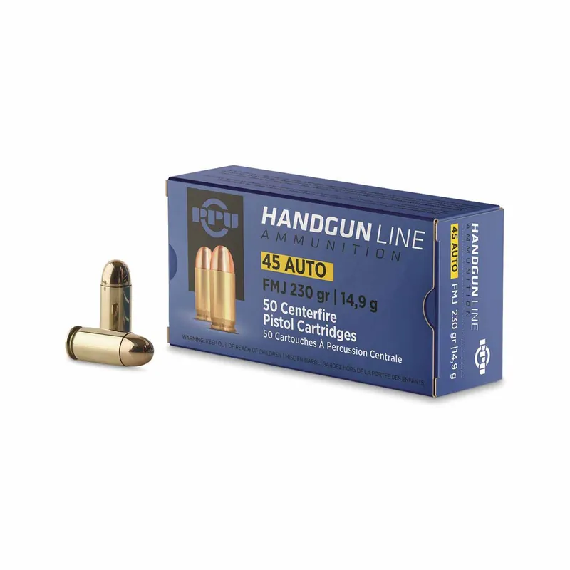 PPU 45 Acp 230gr FMJ 50rd - Box