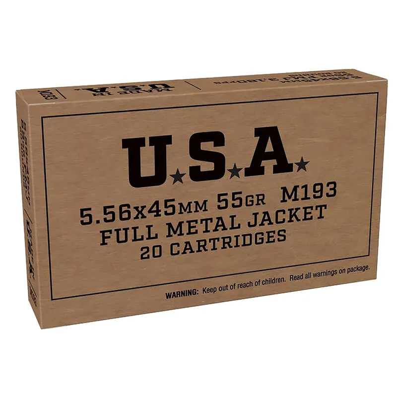 Winchester USA 5.56 Nato 55 Gr. FMJ 20/Box