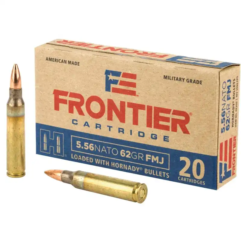 Hornady Frontier 5.56x45mm NATO 62gr FMJ 20rd
