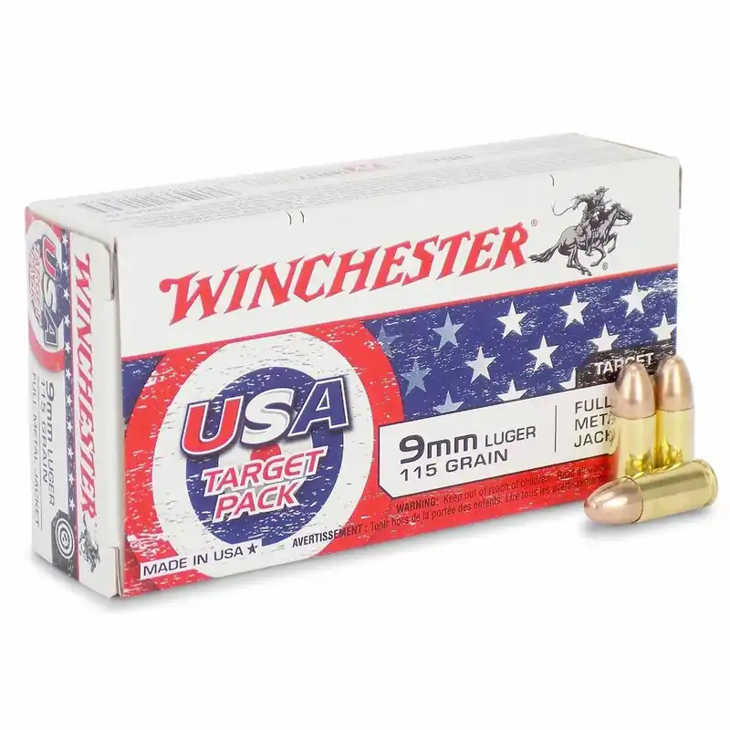 Winchester USA Target Pack 9MM Luger 115 Gr. 200 Rounds