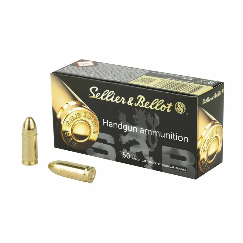 Sellier & Bellot 9mm 115gr FMJ 50rd - Box