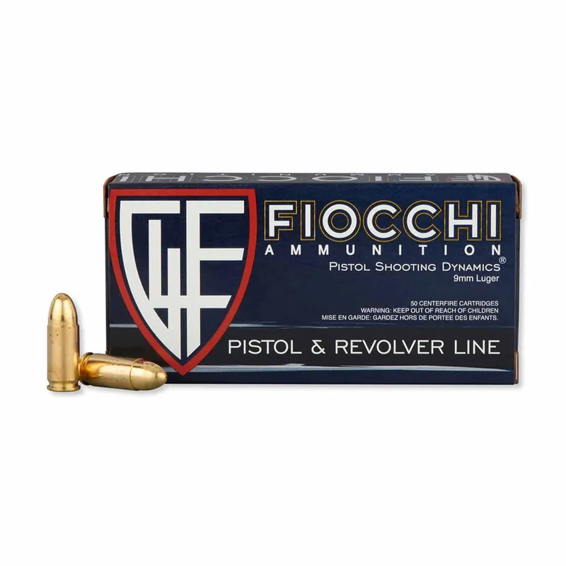 Fiocchi 9mm 124gr FMJ 50rd Box