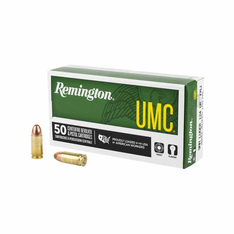 Remington 9mm 124gr FMJ 50rd - Box