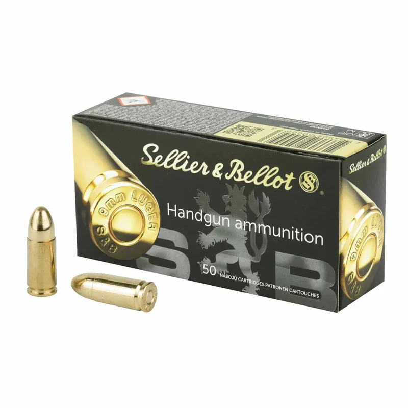 Sellier & Bellot 9mm 124gr FMJ 50rd Box