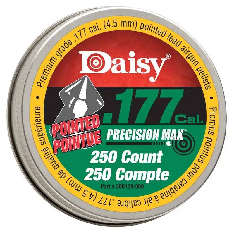 Daisy PrecisionMax Premium 177 Lead Pointed Field Pellet 250 Per Tin