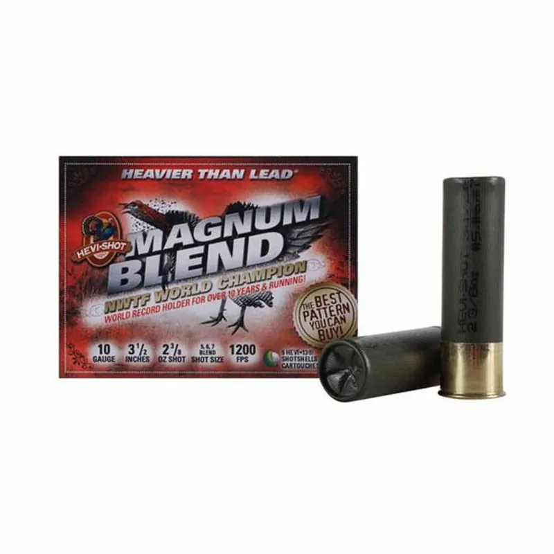 Hevi-shot Turkey 10ga Magnum Blend 5,6,&7 5 Shells Per Box