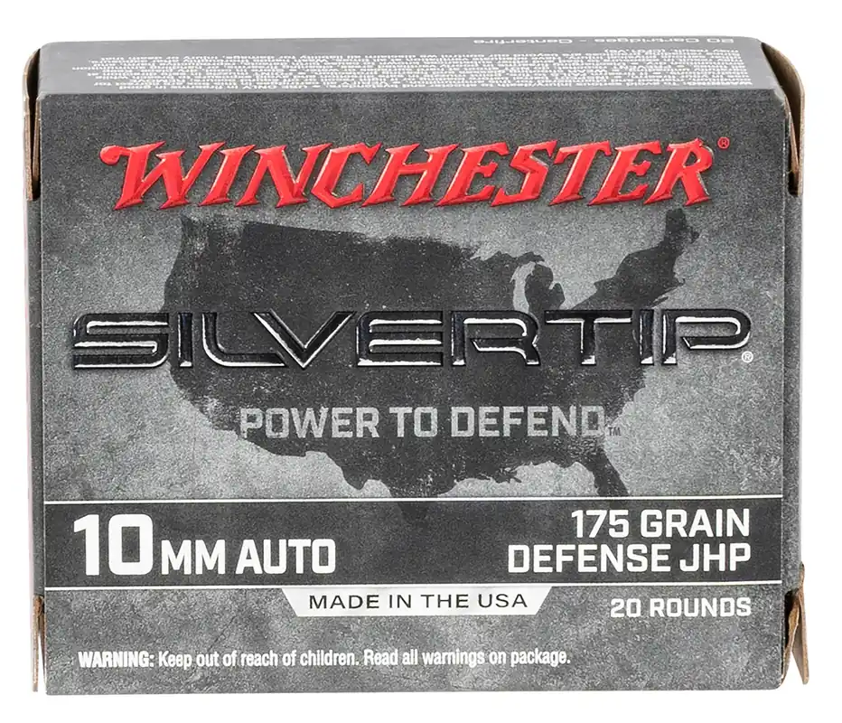 Winchester W10MMST Silvertip Pistol Ammo 10MM Auto, HP, 175 Gr, 1200