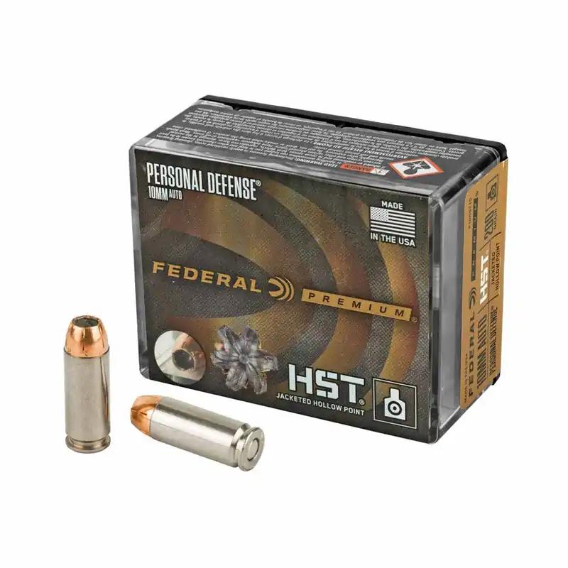 Federal Premium Personal Defense 10mm Auto 200 Gr. HST Jacketed Hollow Point 20/Box