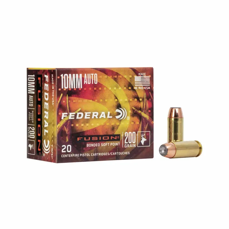 Federal Fusion 10mm 200 Gr. Bonded Soft Point 20/Box