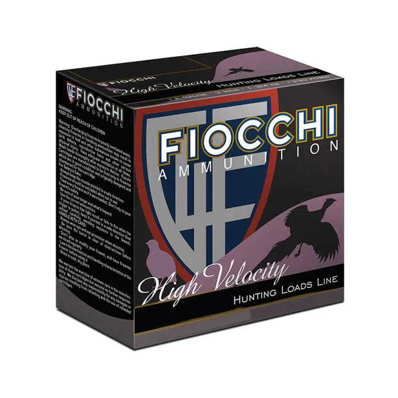 Fiocchi High Velocity 12 Gauge Ammunition 25 Rounds 2-3/4" 7.5 Shot 1-1/4oz Lead 1330fps