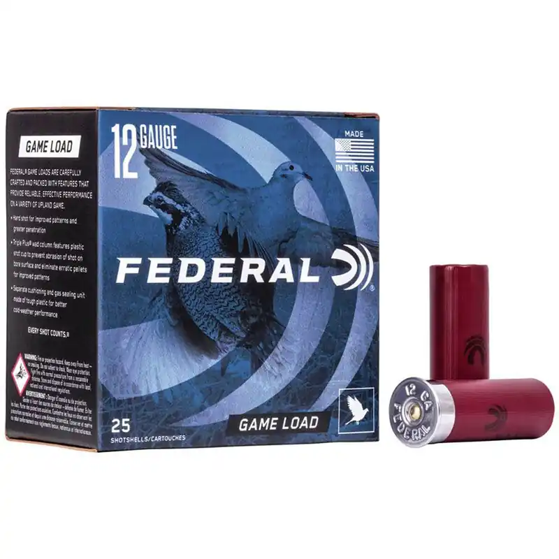 Federal Game Load Upland 12 GA 6 Shot 2-3/4" 25/Box