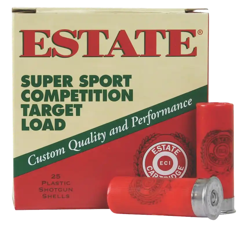 Estate Super Sport Competition Target Load 12ga 2-3-4" 1-1-8oz 8 Shot 1200FPS SS12H8