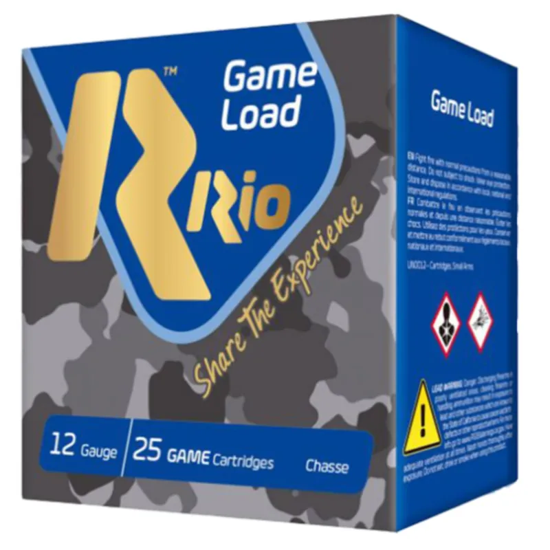 Rio Ammunition Game Load High Velocity 12 GA 2.75" 7.5 Shot 1-1/4 oz 25 Rounds