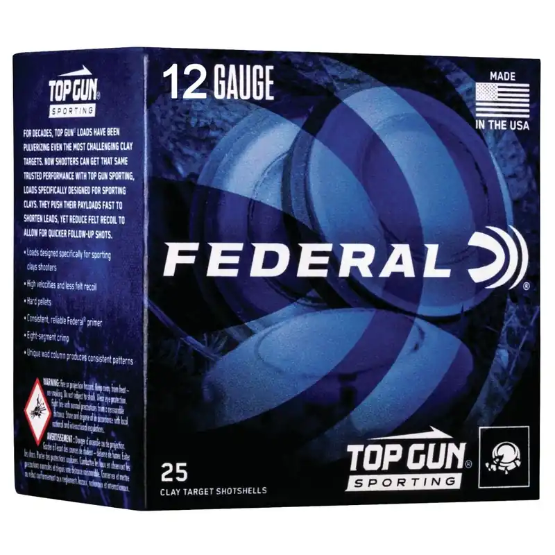 Federal Top Gun 12 Gauge 2.75" 1 oz. 8 Shot Ammo - 25/Box
