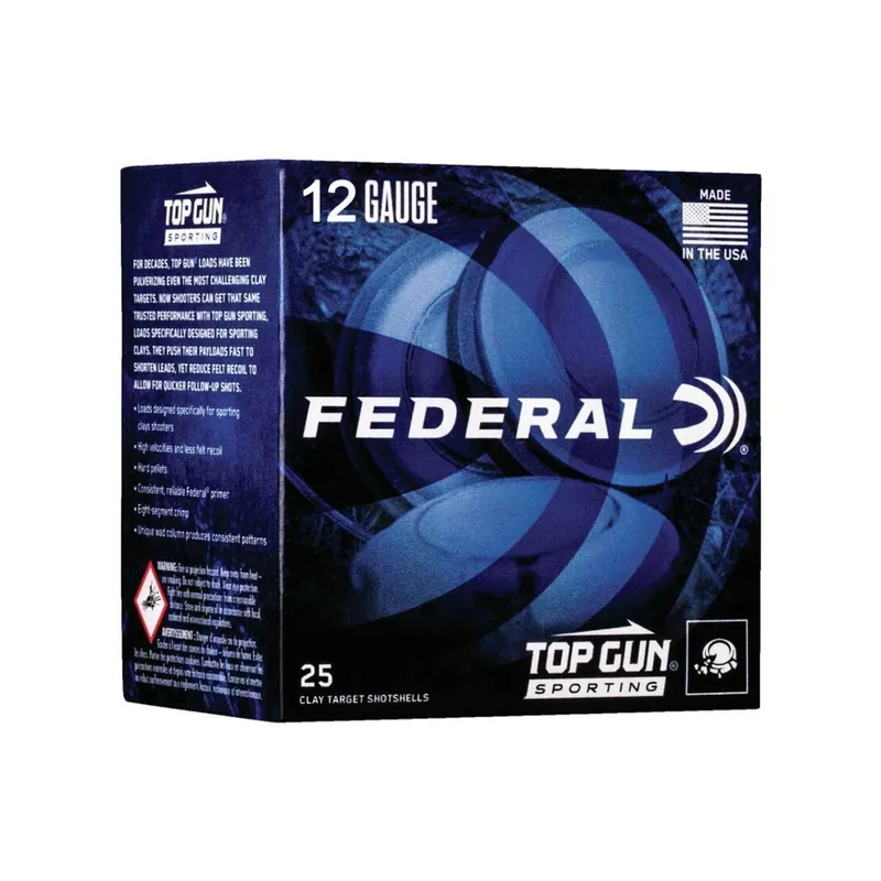 Federal Top Gun Sporting 12 Ga 2.75" 1 oz 1330 fps 8 25/Box
