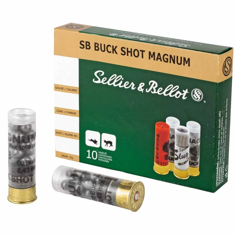 Sellier & Bellot 12ga 2-3/4" 00BK 9-Pellet 10rd