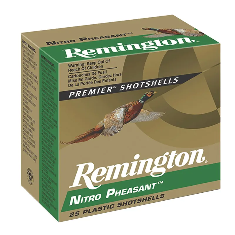 Remington Ammunition Nitro Pheasant 12 Gauge 2.75" 1 3/8 oz 6 Shot 25/Box