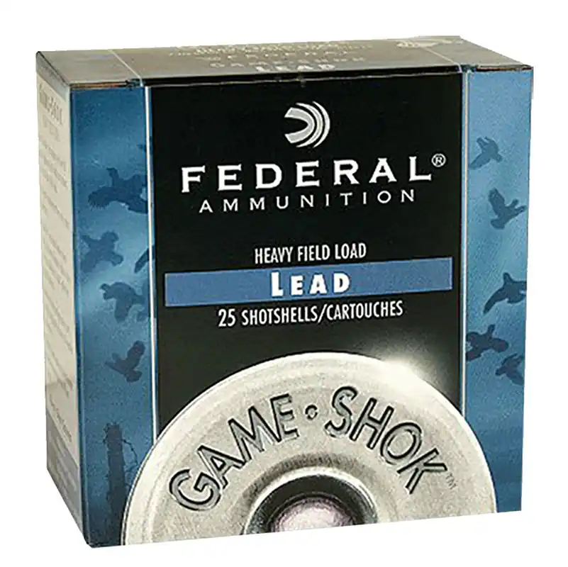 Federal Game-Shok Upland 12ga 2.75" 1.0oz 1290 fps 8 Lead Shot 25 Shells Per Box