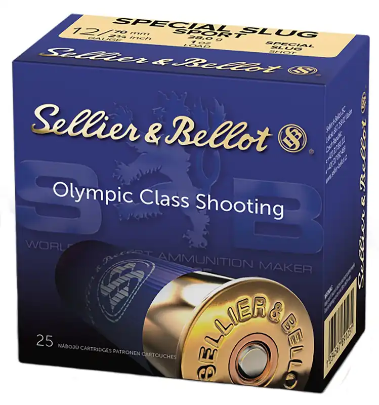 Sellier & Bellot Shotgun 12 Gauge 2.75" 1 oz Rifled Slug Shot 25 Per Box