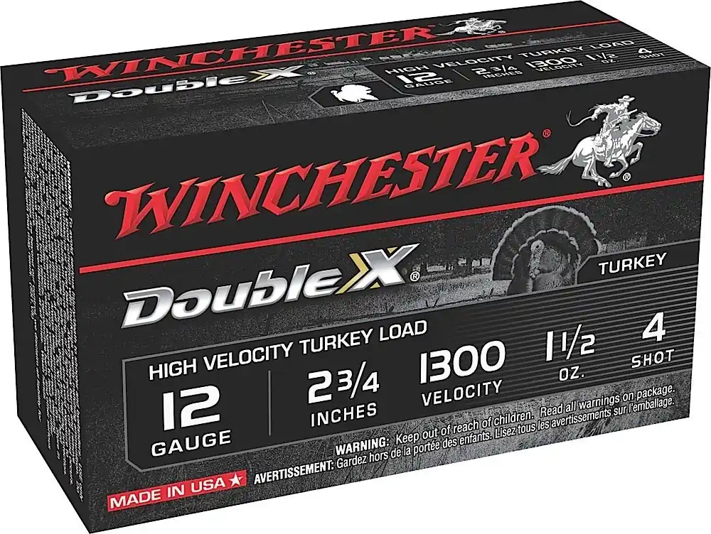 Winchester Double X High Velocity Turkey 12 GA 2.75" 1-1/2 oz. 4 Shot 10/Box
